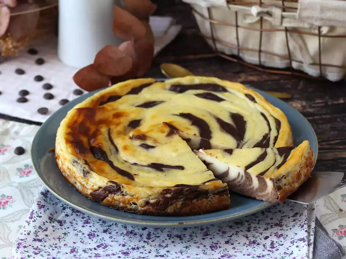 Marmoroitu flan ilman leivonnaisia, superhelppo tehdä ja taattu wow-vaikutelma. - kuva 2