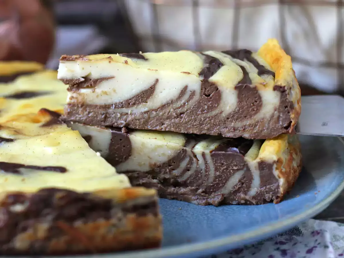 Marmoroitu flan ilman leivonnaisia, superhelppo tehdä ja taattu wow-vaikutelma. - kuva 3