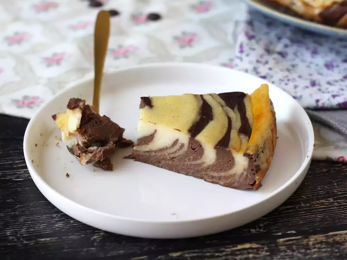 Marmoroitu flan ilman leivonnaisia, superhelppo tehdä ja taattu wow-vaikutelma. - kuva 7