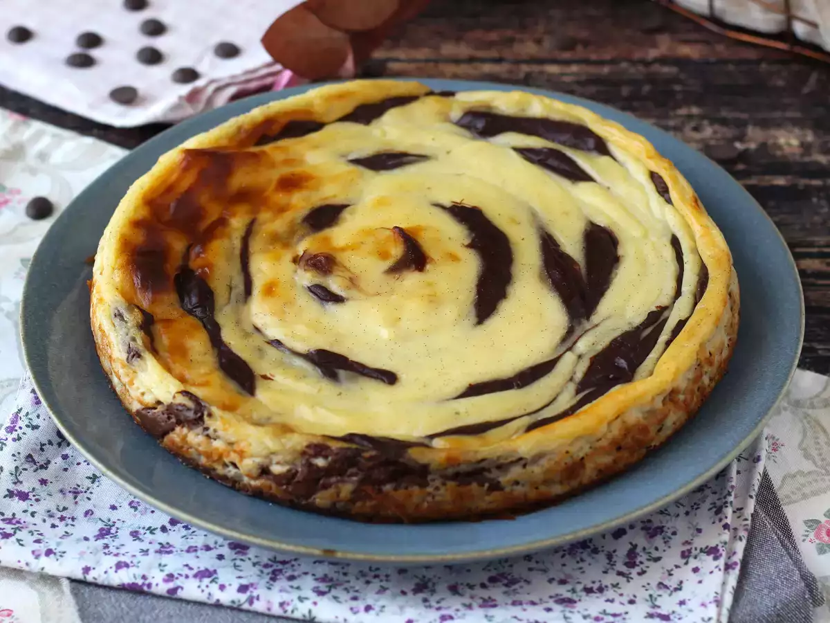 Marmoroitu flan ilman leivonnaisia, superhelppo tehdä ja taattu wow-vaikutelma. - kuva 8