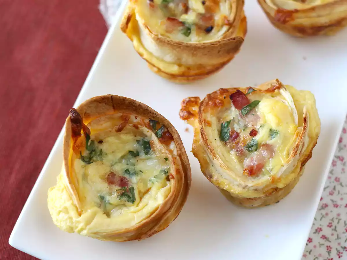 Mitä tehdä tortillojen kanssa? Helppoja ja taloudellisia quiches! - kuva 3