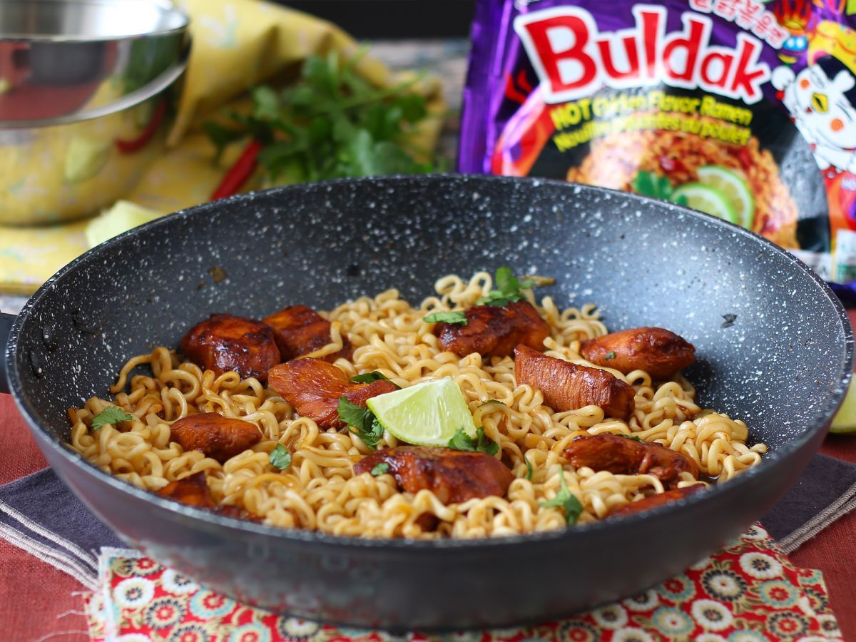 Miten valmistaa buldak habanero lime -nuudelit, resepti marinoidusta kanasta! - kuva 5