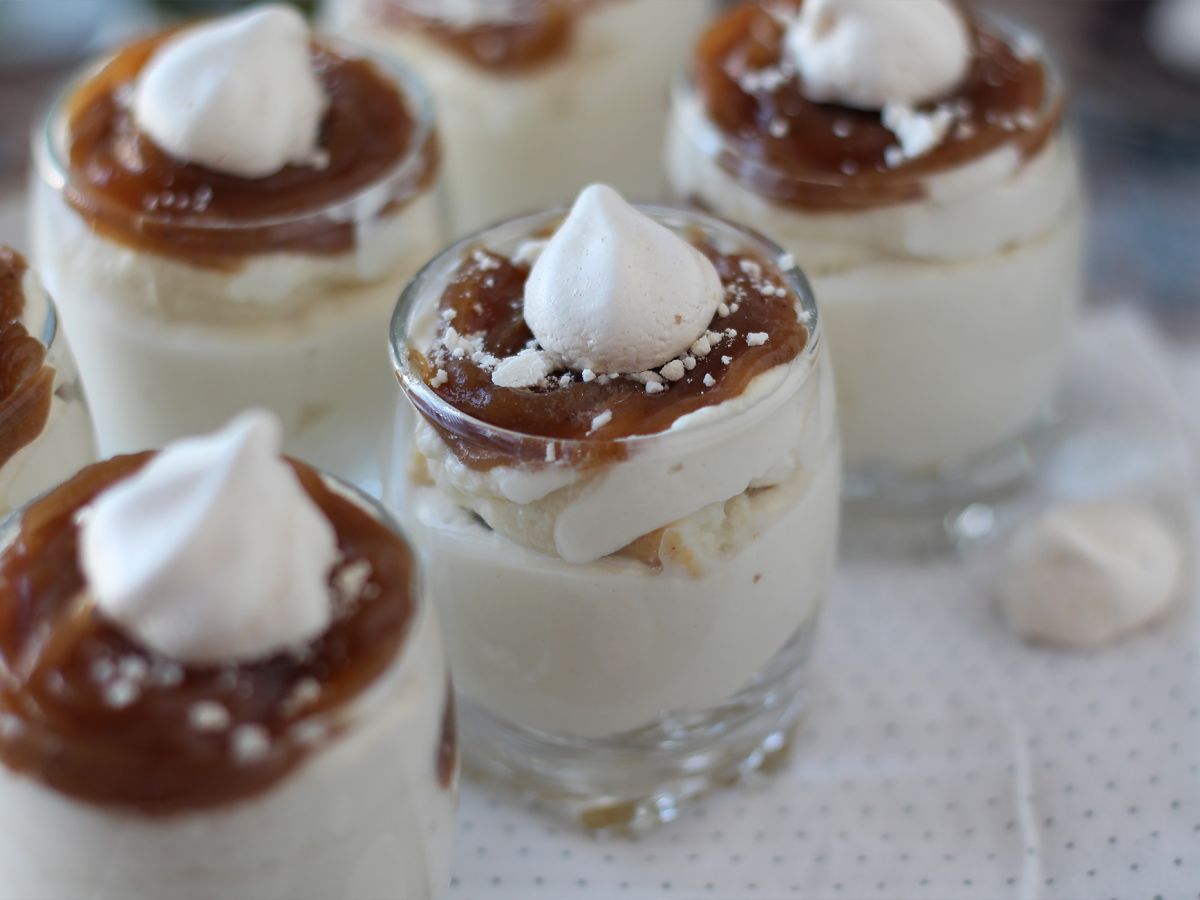 Mont Blanc -tyyliset lasit kastanjakreemillä