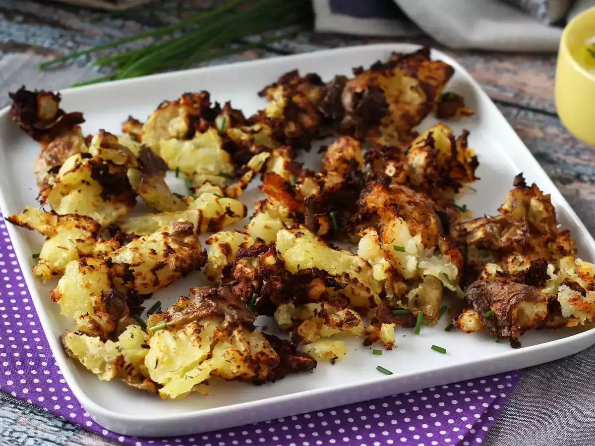Murskatut perunat Air Fryerissa – erittäin rapea lisuke! - kuva 5