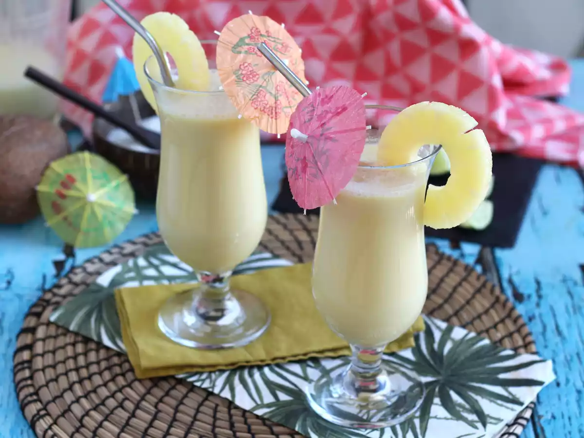 Nopea alkoholittomien piña colada -resepti