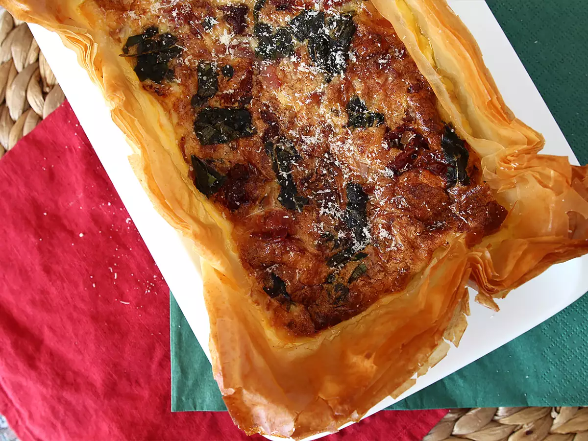 Nopea italialaistyylinen filotaikinapiirakka - kuva 5
