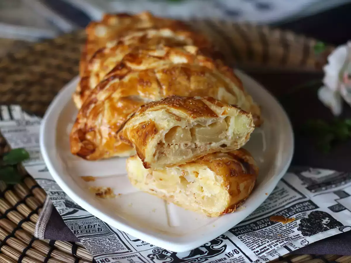 Omena turnovers hasselpähkinäkermalla itsenäisyyspäivää varten - kuva 5