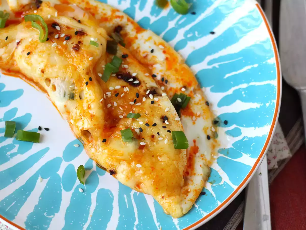 Paistettuja munia hunajan ja mozzarellan kera, makea, suolainen ja mausteinen pikku aamiainen! - kuva 5