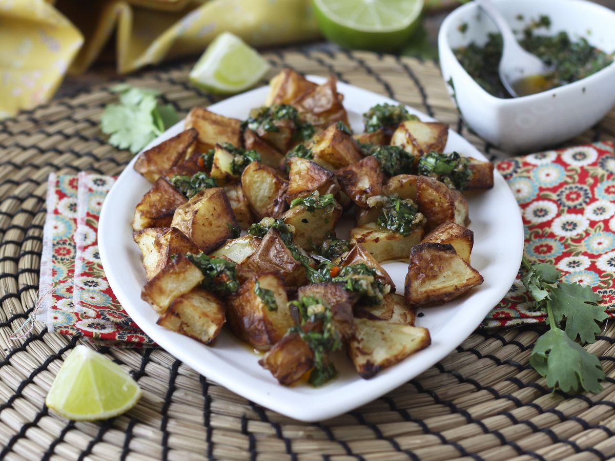 Paistetut perunat chimichurrin kera - kuva 6