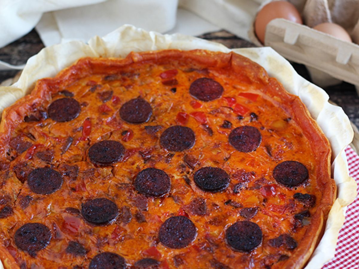Paprika- ja chorizo-quiche - kuva 2