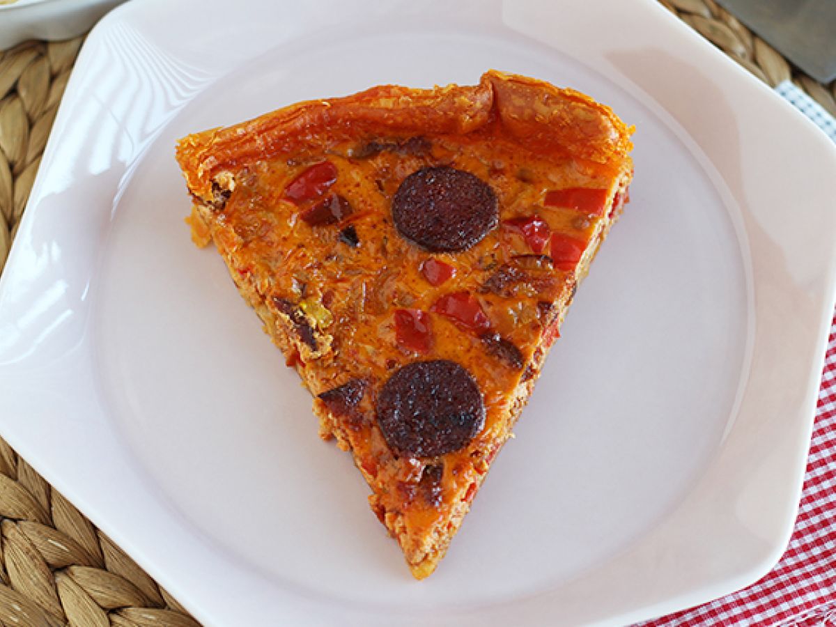 Paprika- ja chorizo-quiche - kuva 4