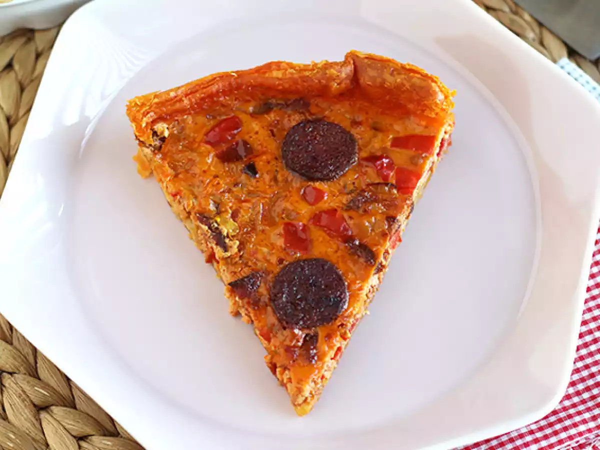 Paprika- ja chorizo-quiche - kuva 4