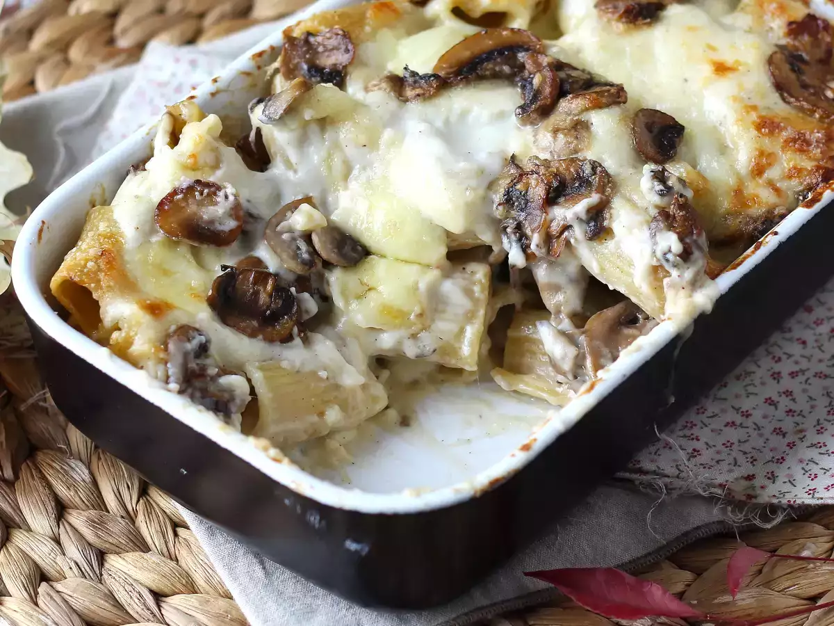 Pasta al forno ai funghi: täydellinen kermainen ja jäntevä resepti syksyyn - kuva 3