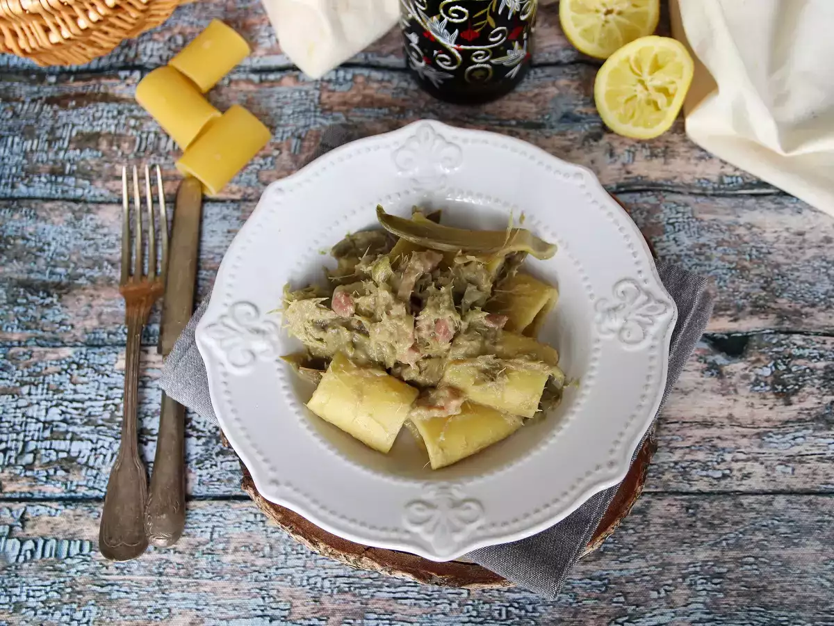 Pasta artisokkien ja pekonin kanssa – maukas ja helposti valmistettava pastaruoka - kuva 3