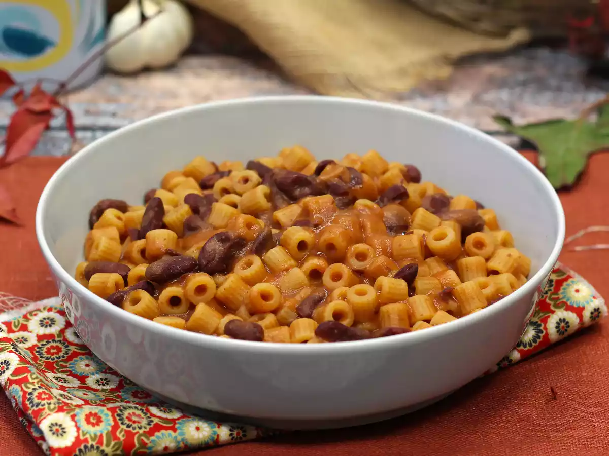 Pasta e fagioli, nopea ja kermainen resepti