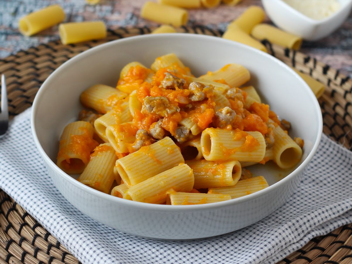 Pasta kurpitsan ja makkaran kanssa - kuva 5