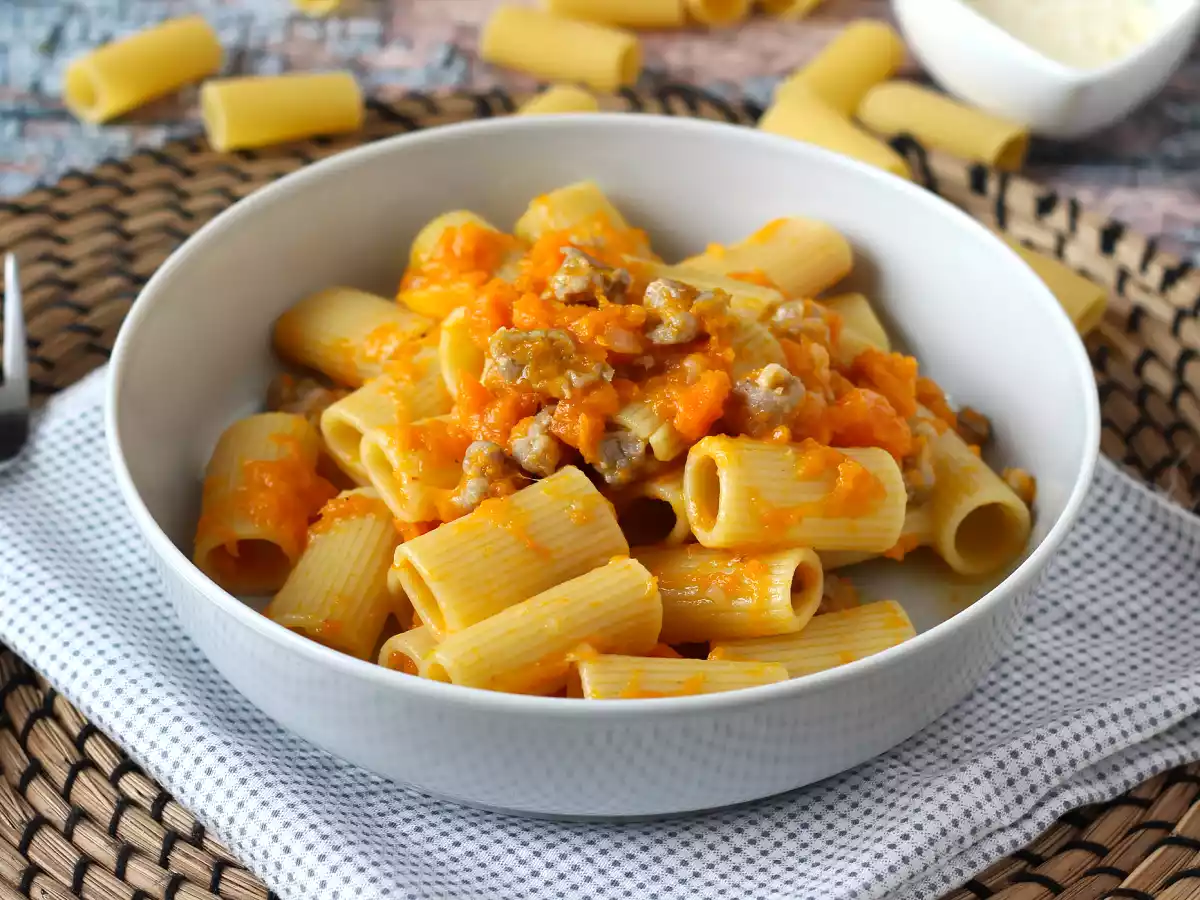Pasta kurpitsan ja makkaran kanssa - kuva 5