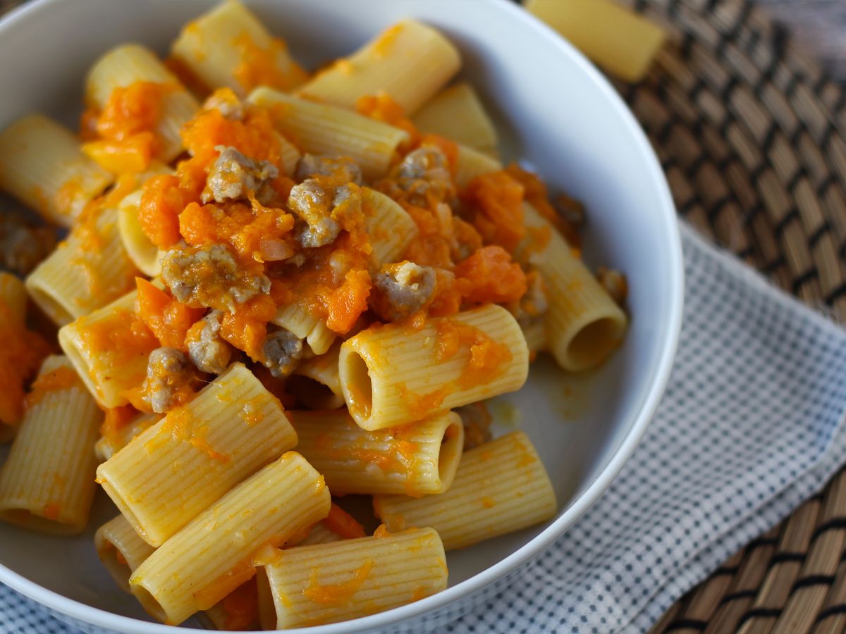 Pasta kurpitsan ja makkaran kanssa - kuva 6