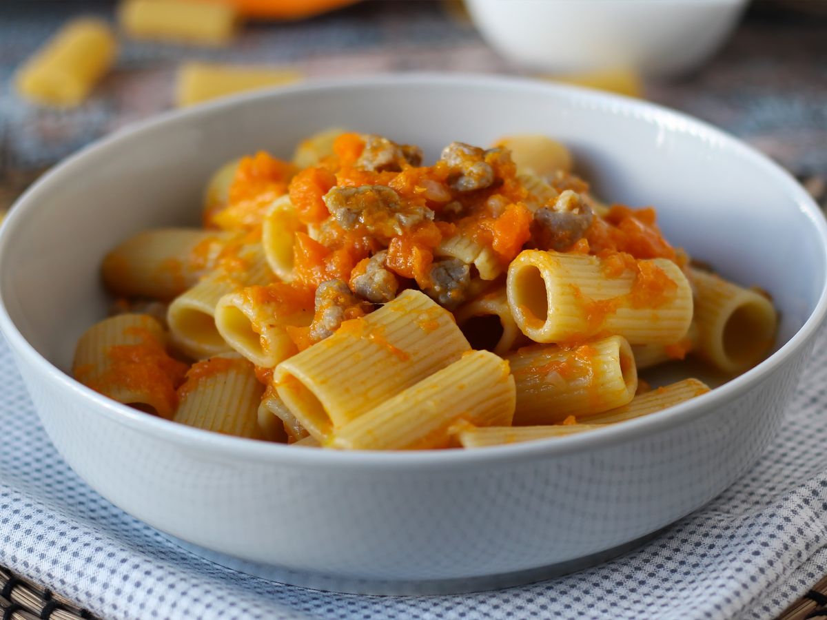 Pasta kurpitsan ja makkaran kanssa - kuva 7
