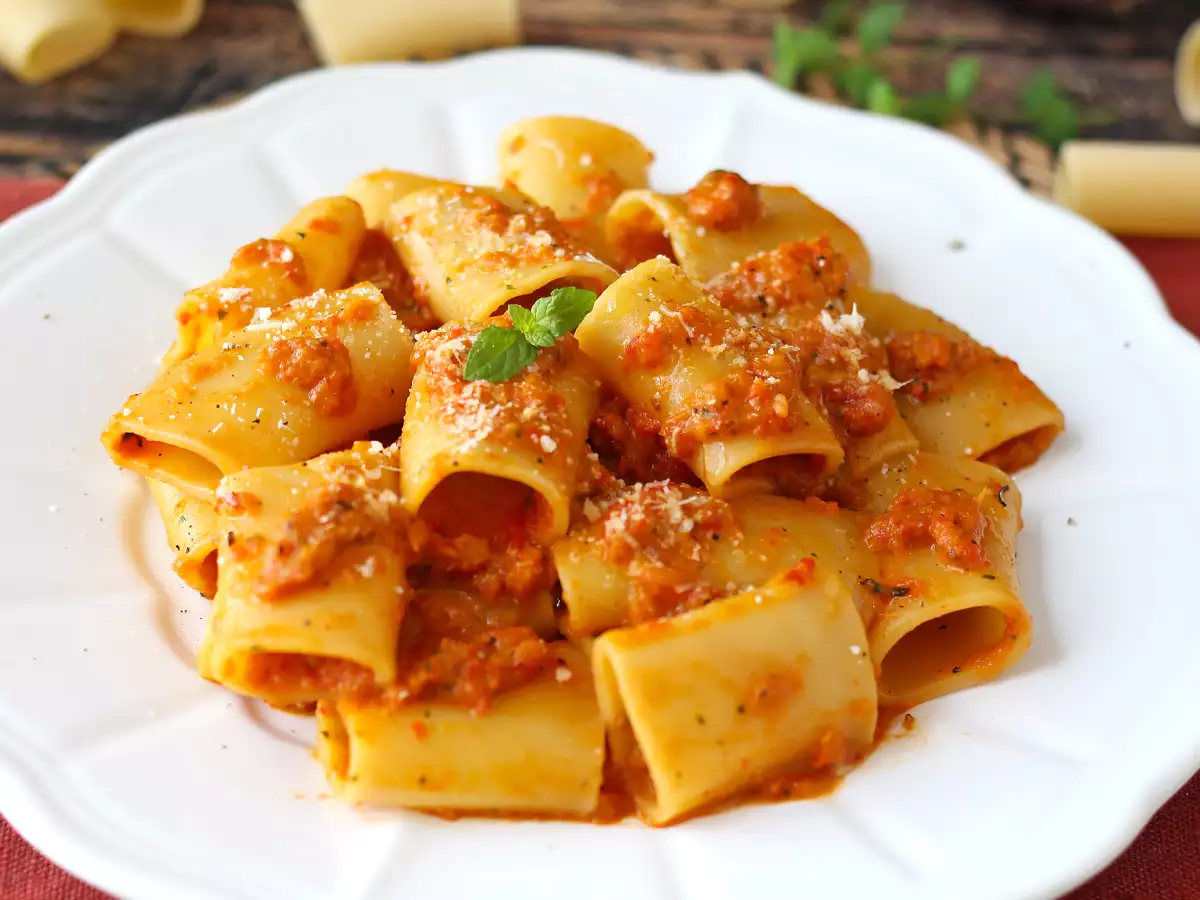 Pasta paprikoilla ja mintulla: kermaista ja aromaattista - kuva 2