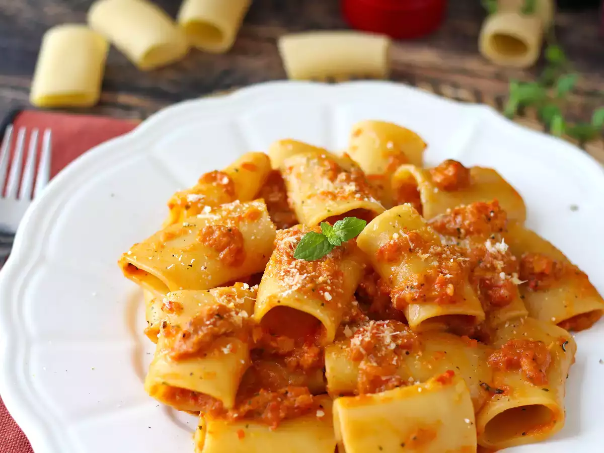 Pasta paprikoilla ja mintulla: kermaista ja aromaattista - kuva 5