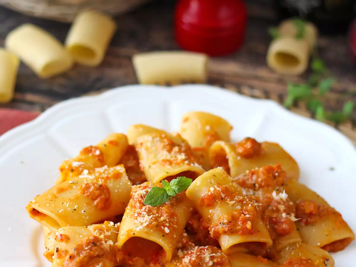 Pasta paprikoilla ja mintulla: kermaista ja aromaattista - kuva 6