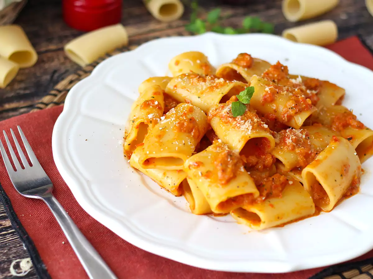 Pasta paprikoilla ja mintulla: kermaista ja aromaattista - kuva 7