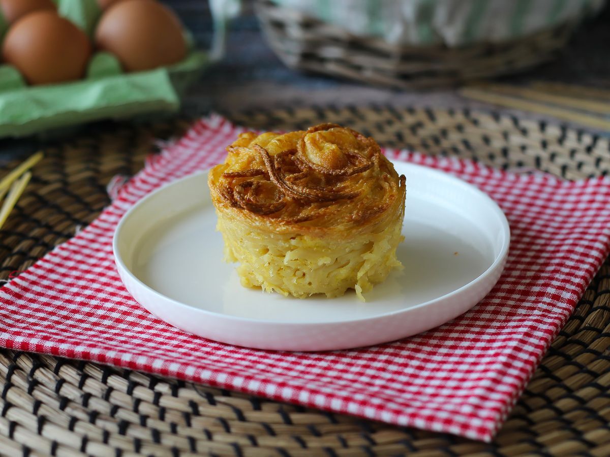 Pastaomeletti ilmakeittimessä - kuva 2