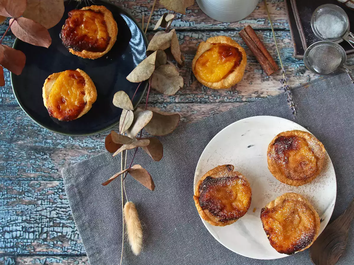 Pastéis de nata ilmakeittimessä. Nopea ja helppo resepti perinteiseen portugalilaiseen makeaan. - kuva 4