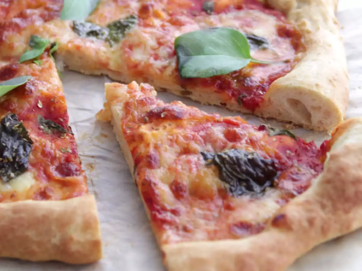 Pehmeä Margherita-pizza