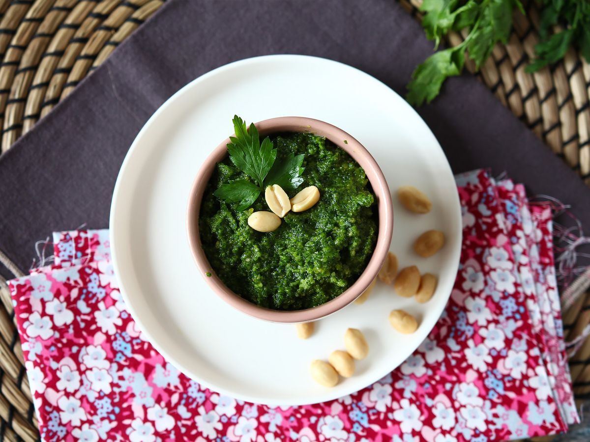 Persilja- ja maapähkinäpesto, makujen räjähdys - kuva 4