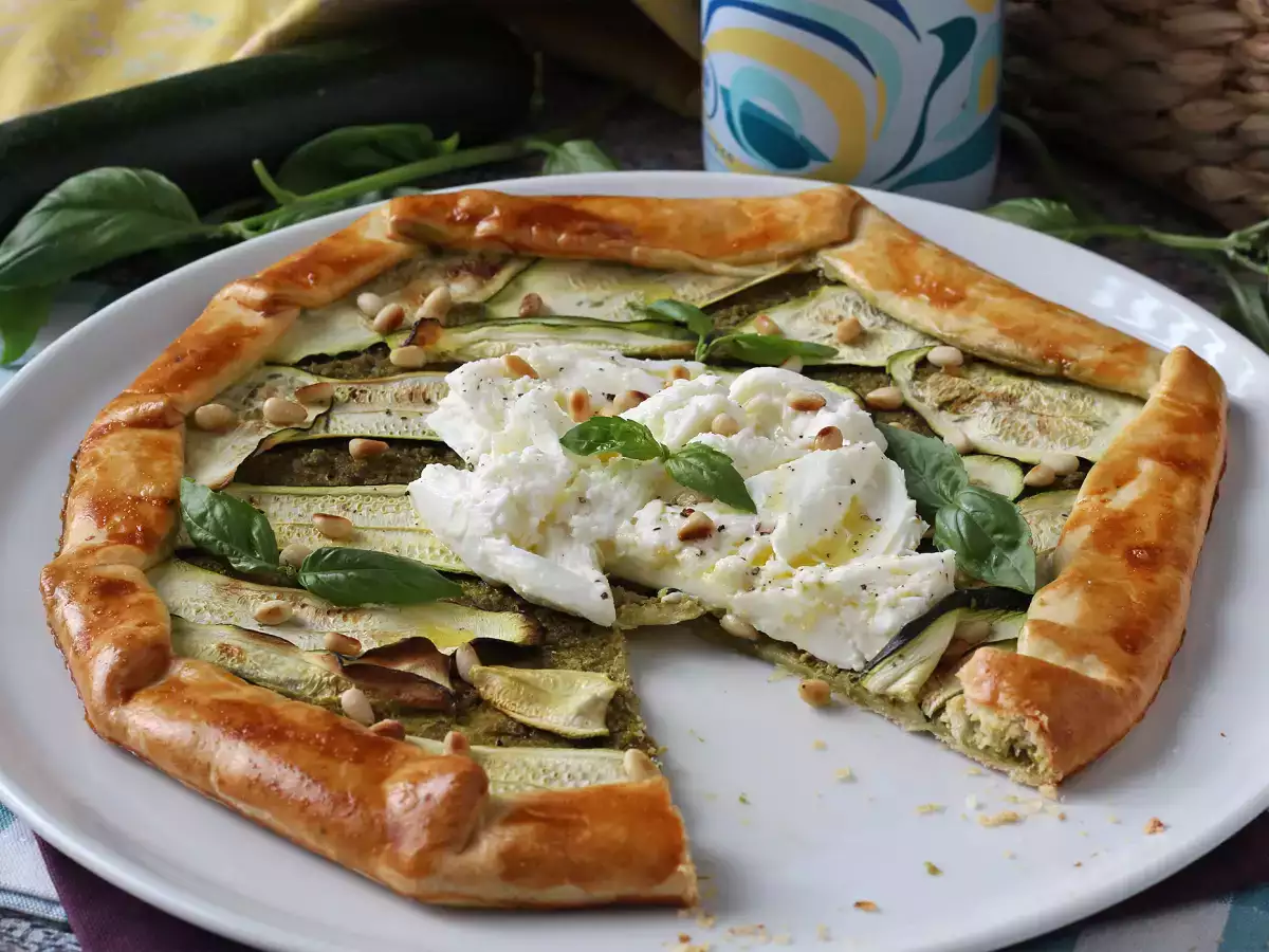 Pesto-kesäkurpitsapiiras – helppo kesäinen resepti! - kuva 5