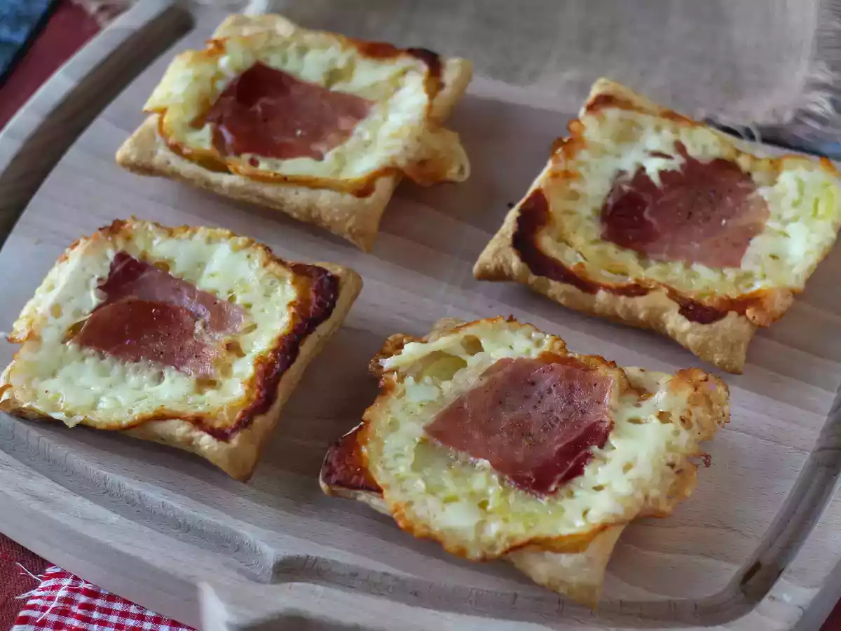 Pienet raclette-maustetut tatin-tortut, yksittäisinä annoksina. - kuva 4