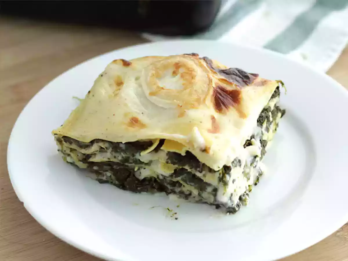 Pinaatti- ja vuohenjuustolasagne - kuva 2