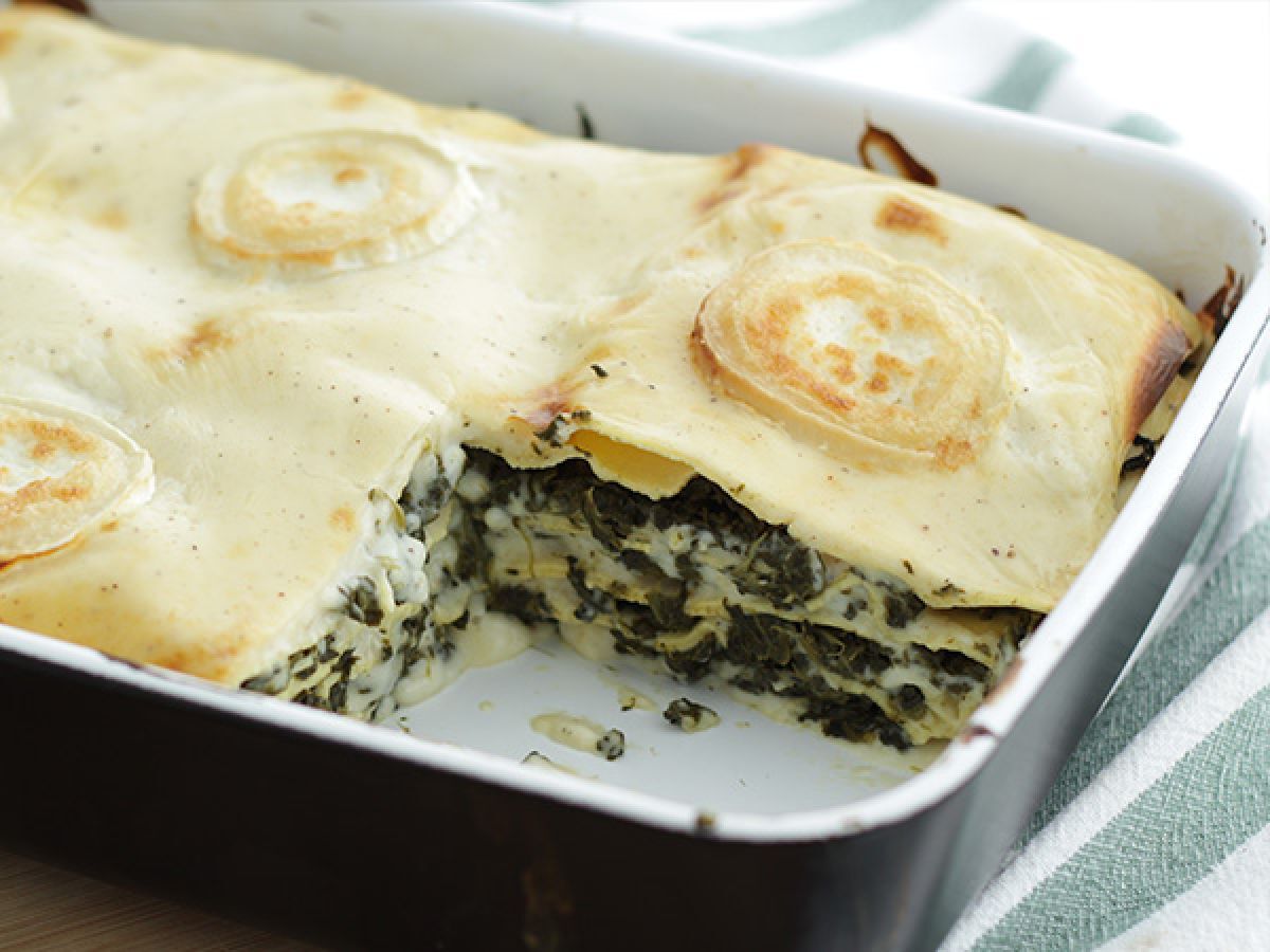 Pinaatti- ja vuohenjuustolasagne - kuva 4