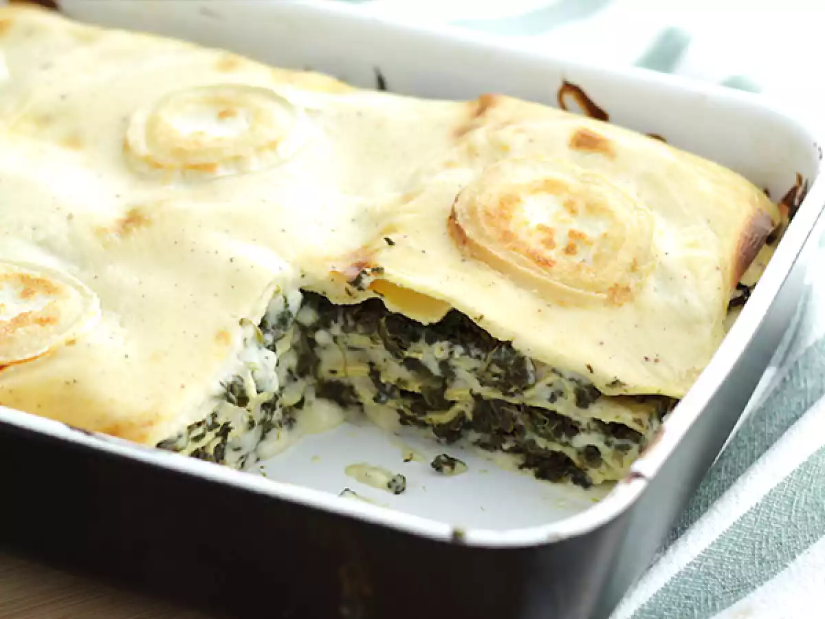 Pinaatti- ja vuohenjuustolasagne - kuva 4