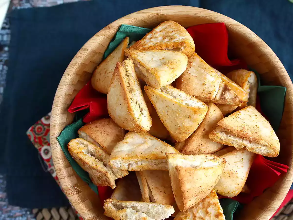 Pita-leipäsipsejä - pikaresepti