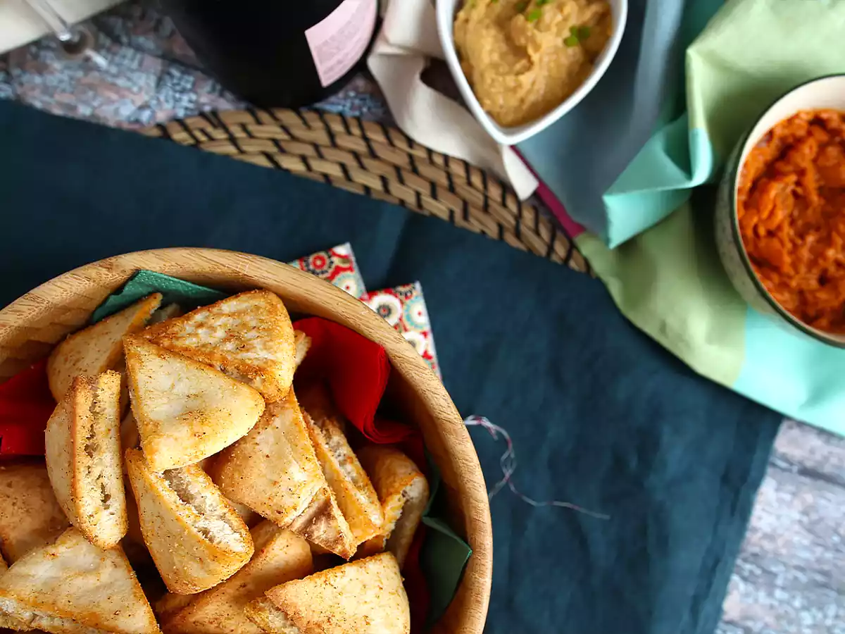 Pita-leipäsipsejä - pikaresepti - kuva 3
