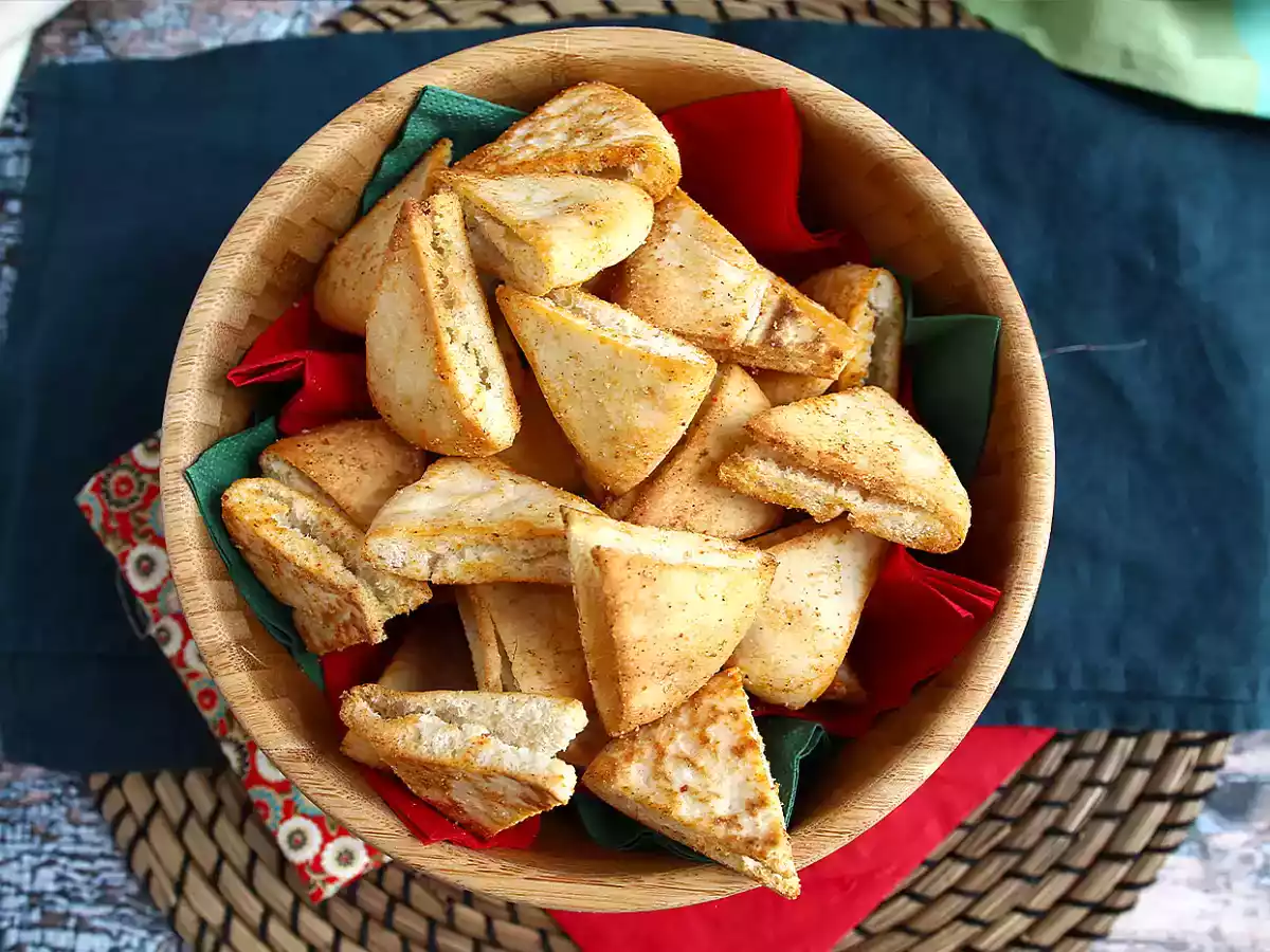 Pita-leipäsipsejä - pikaresepti - kuva 4