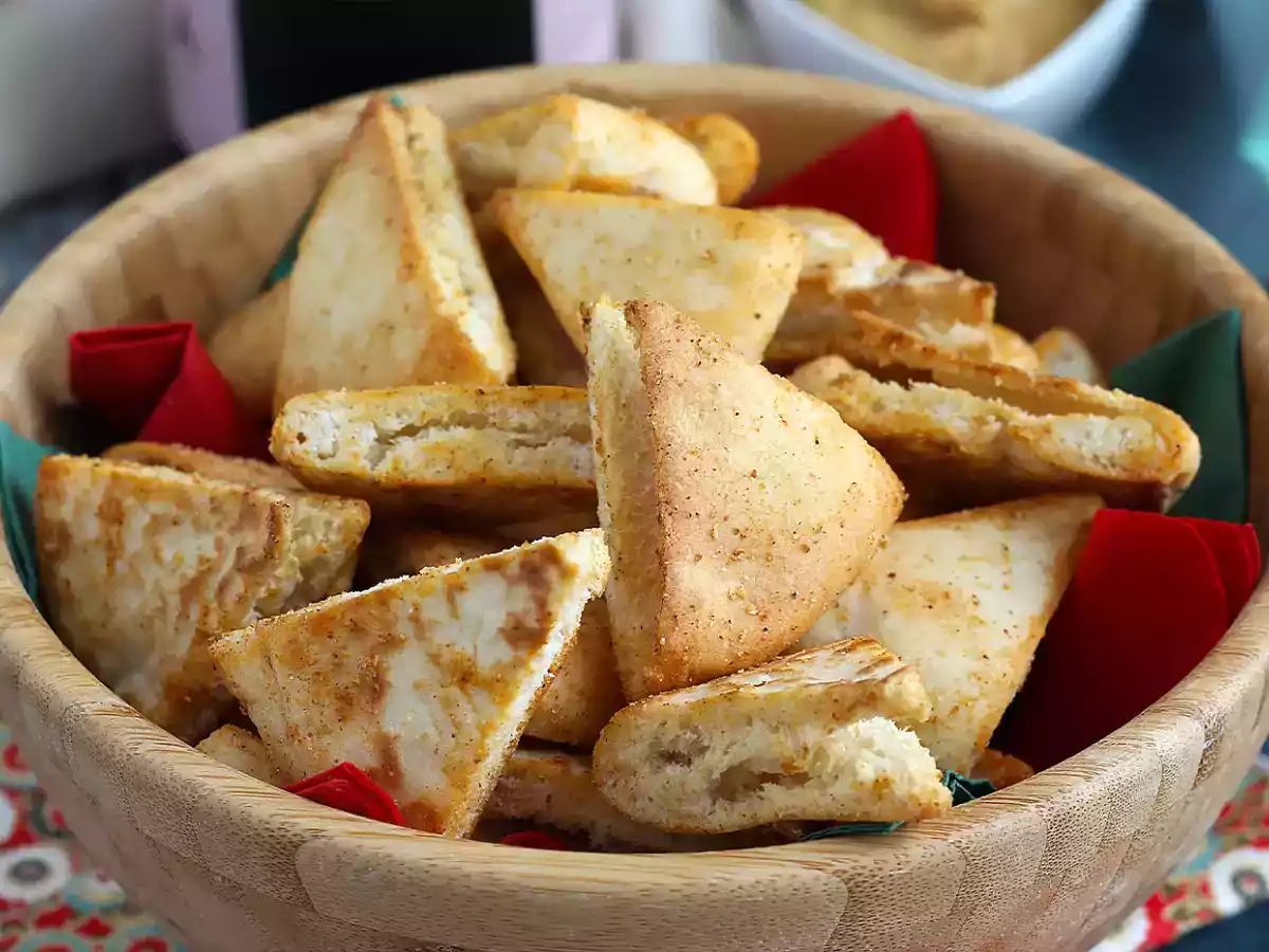 Pita-leipäsipsejä - pikaresepti - kuva 5