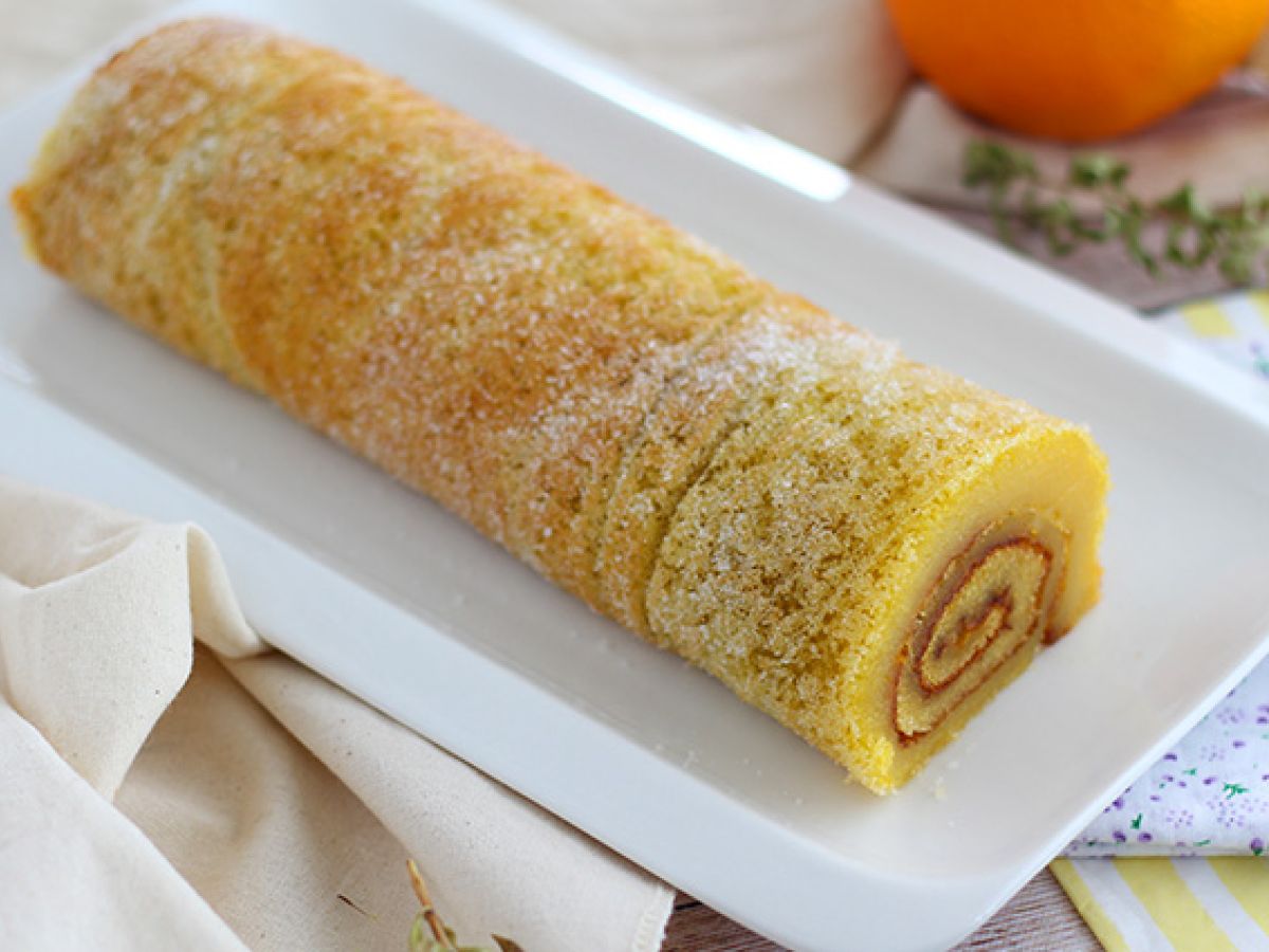 Portugalilainen appelsiinikääretorttu - Torta de laranja - kuva 2