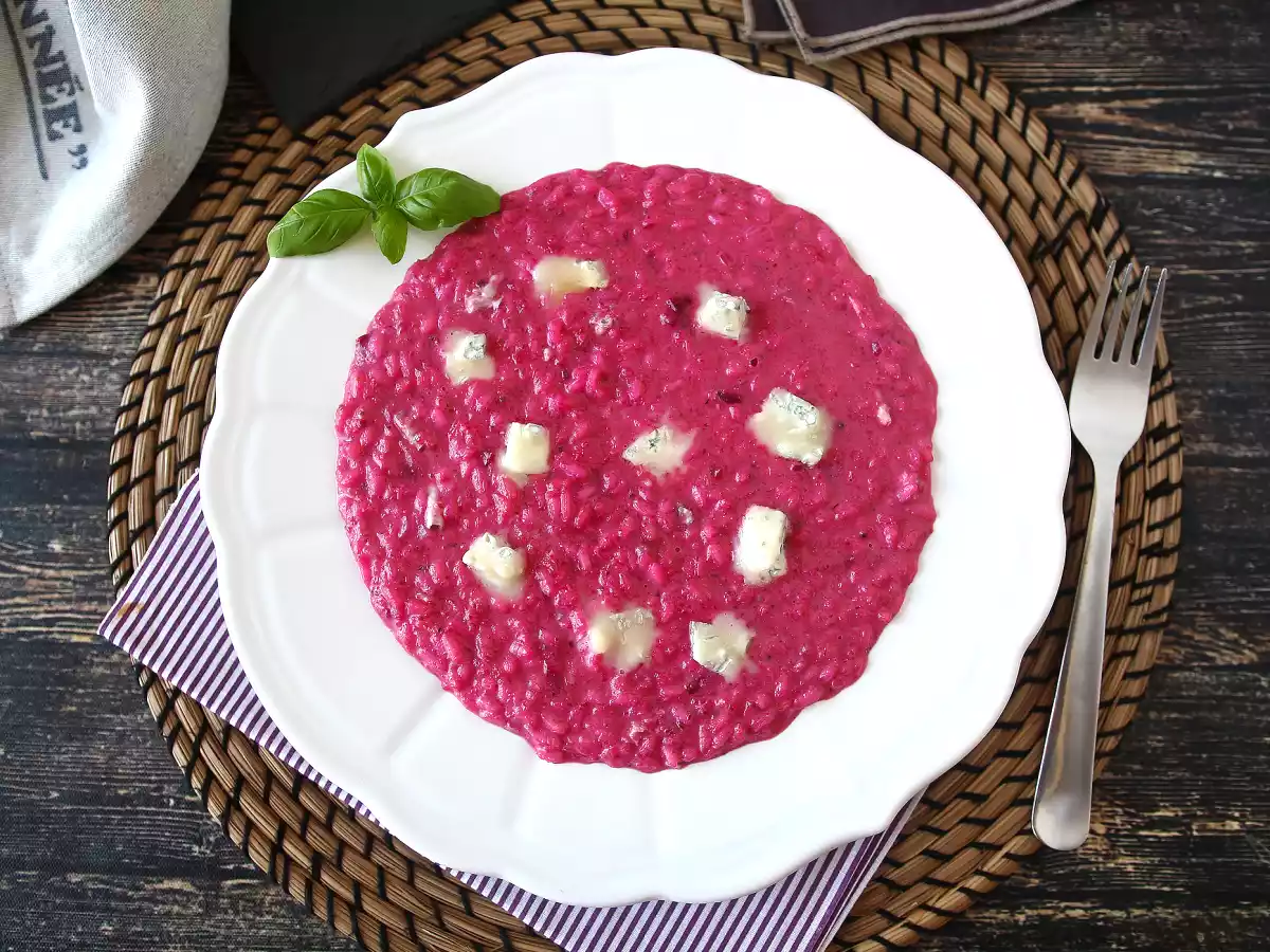 Punajuuri- ja gorgonzola-risotto: värien ja voimakkaiden makujen räjähdysmäinen yhdistelmä. - kuva 3