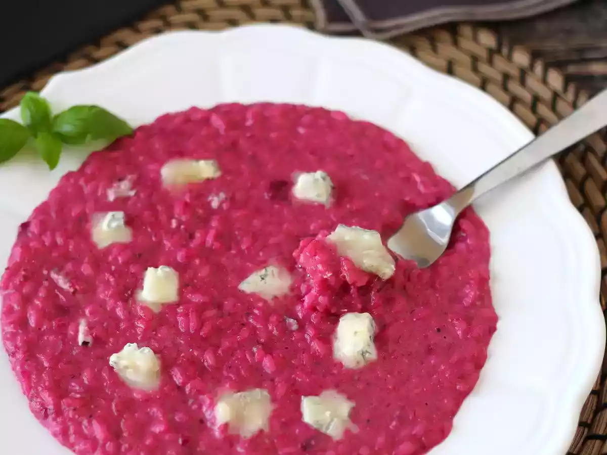 Punajuuri- ja gorgonzola-risotto: värien ja voimakkaiden makujen räjähdysmäinen yhdistelmä. - kuva 4