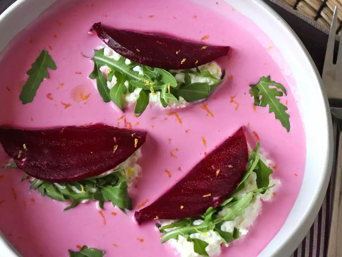 Punajuuriravioli, yksinkertainen ja tyylikäs alkupala