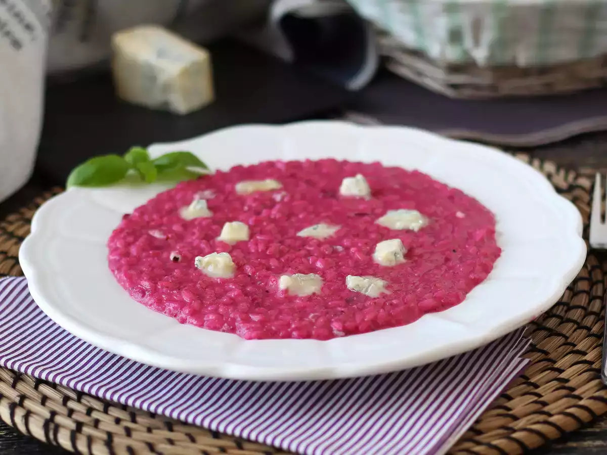 Punajuuririsotto gorgonzolalla – värien ja voimakkaiden makujen ilotulitus