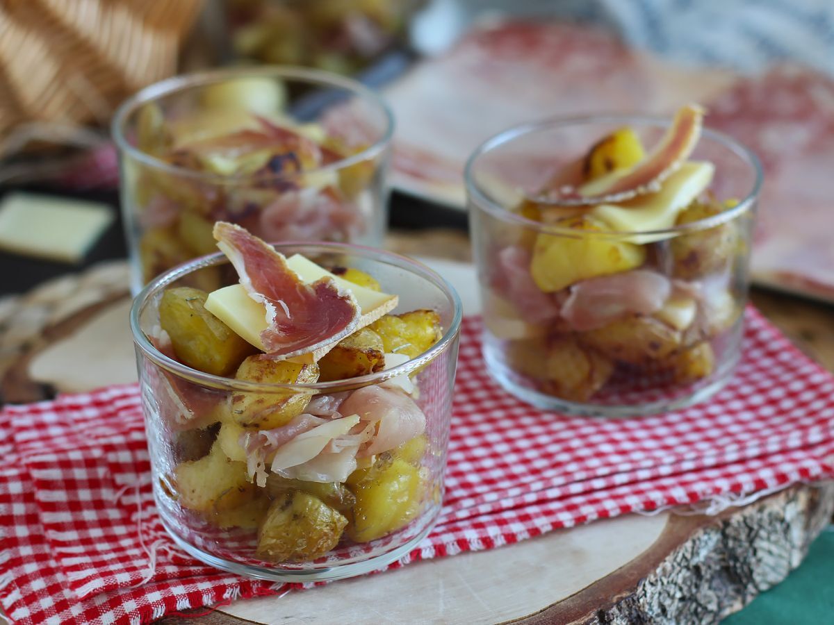 Raclette-astiat (ilman laitetta): nauttia jopa aperitiivina.