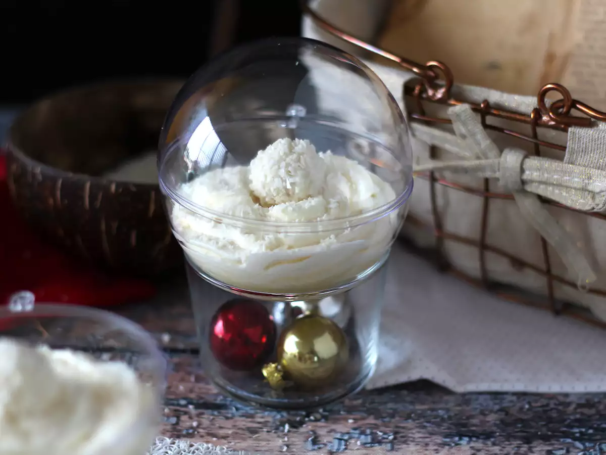 Raffaello-tyyliset kookospähkinäverinit - satumainen jälkiruoka lumipallossa - kuva 6