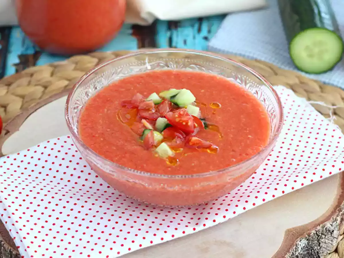 Raikas ja helppo gazpacho
