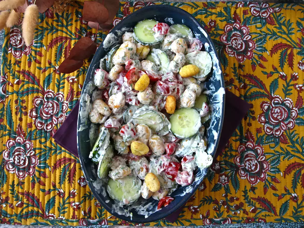 Rapea gnocchi-salaatti, erittäin trendikäs, maukas ja tasapainoinen, täydellinen kesään! - kuva 5