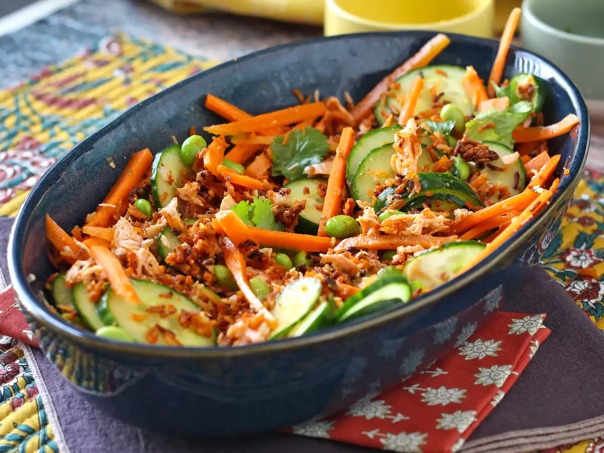 Rapea, mausteinen lohi rapea riisisalaatti! - kuva 2